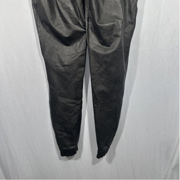 NEW $148 Spanx [ Small ] Faux Leather Jogger‎ Pants in Black - Picture 13 of 15
